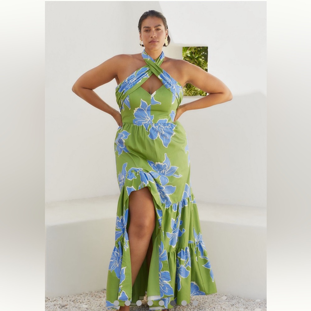 Hutch Joslin Cotton Sateen Midi-Dress Anthropologie - Picture 7 of 11
